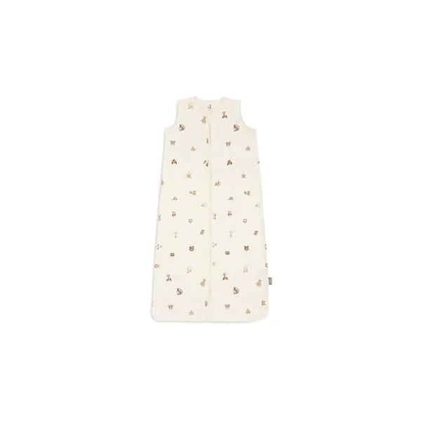 Jollein Jersey Baby Sleeping Bag - 110cm - Animal Friends - 100% Cotton - 0.5 TOG - Summer Baby Sleeping Bag - With Zip - OEKO-TEX Certified