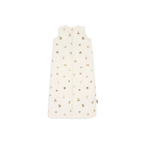 Jollein Jersey Baby Sleeping Bag - 110cm - Animal Friends - 100% Cotton - 0.5 TOG - Summer Baby Sleeping Bag - With Zip - OEKO-TEX Certified