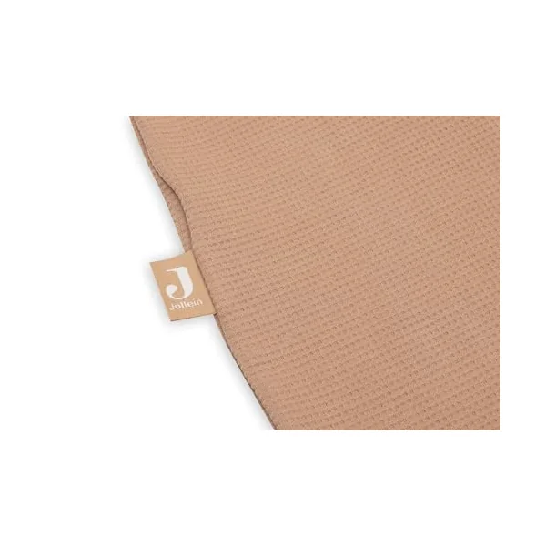 Jollein Jersey Baby Sleeping Bag - 110cm - Little Waffle - Light Terra - 95% Cotton 5% Elastane - 0.5 TOG - Summer Baby Sleeping Bag - OEKO-TEX Certified