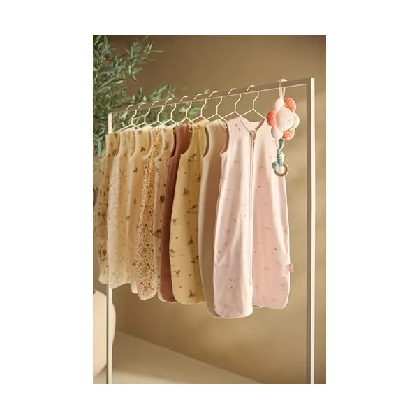 Jollein Jersey Baby Sleeping Bag - 90cm - Flower Fairies - 100% Cotton - 0.5 TOG - Summer Baby Sleeping Bag - With Zip - OEKO-TEX Certified