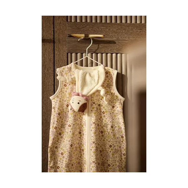 Jollein Jersey Baby Sleeping Bag - 90cm - Flower Fairies - 100% Cotton - 0.5 TOG - Summer Baby Sleeping Bag - With Zip - OEKO-TEX Certified