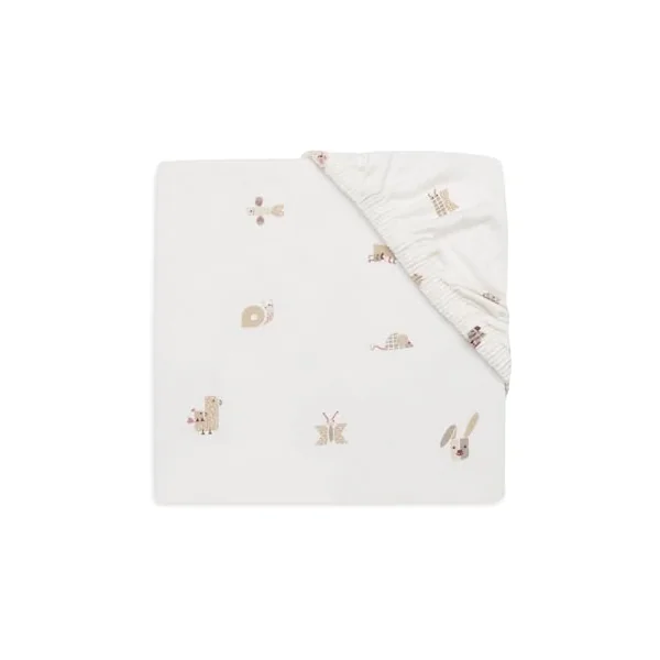 Jollein Jersey Fitted Sheet - For Junior Bed - Milky Coffee/Ivory - 2-Pack - 70/75x140/150cm