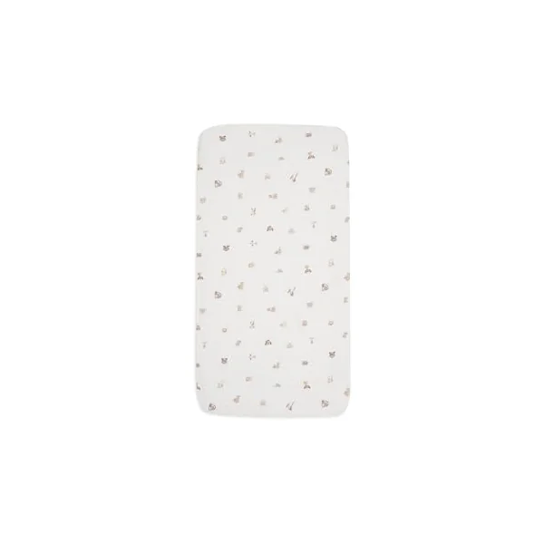 Jollein Jersey Fitted Sheet - For Junior Bed - Milky Coffee/Ivory - 2-Pack - 70/75x140/150cm