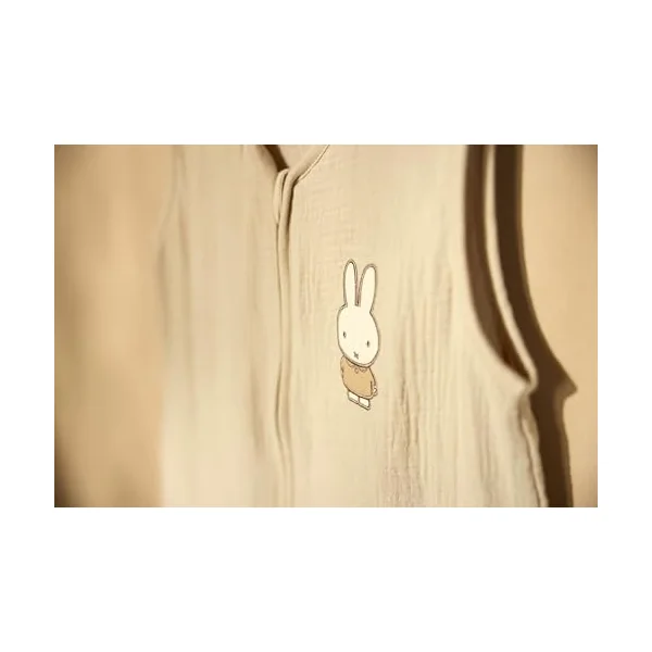 Jollein Muslin Summer Baby Sleeping Bag - Miffy & Friends - 70cm - 100% Cotton - 0.5 TOG - Summer Baby Sleeping Bag - OEKO-TEX Certified
