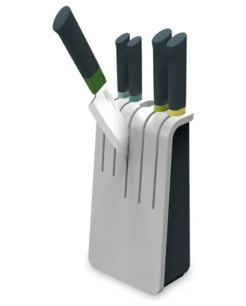 Joseph Joseph Duo 5pc Knife Block With 5 Knives Set - Grey