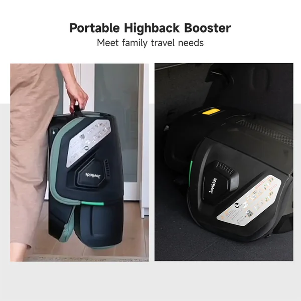 Jovikids Rober Portable Highback Booster i-Size 100–150cm in Green