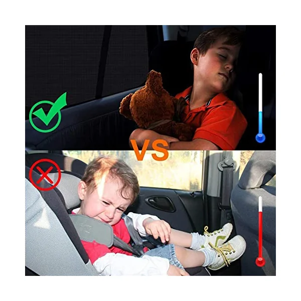 Joyblossom Car Window Shades for Baby, UV Protection, 2 Pack