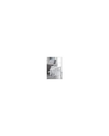 Julian Bowen Cleo Nest Of Tables Pure White (46 x 48 x 33 cm)