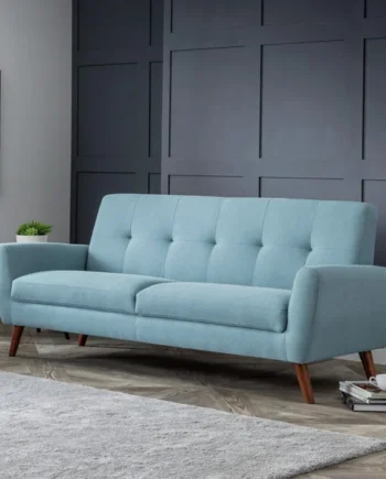 Julian Bowen Monza Fabric 3 Seater Sofa - Blue