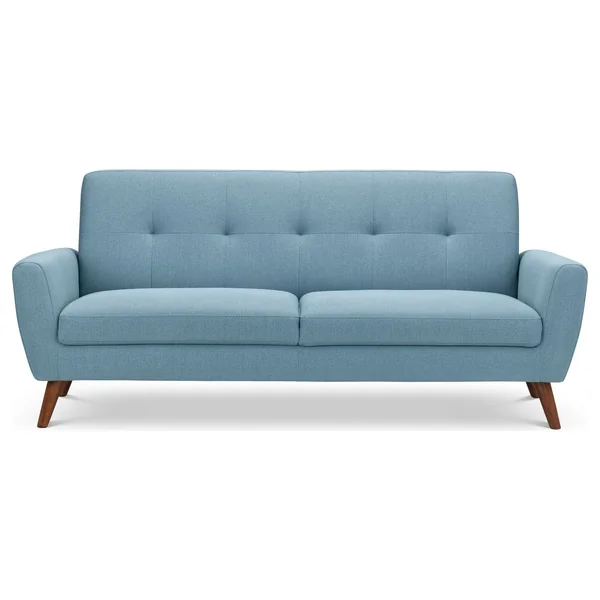 Julian Bowen Monza Fabric 3 Seater Sofa - Blue