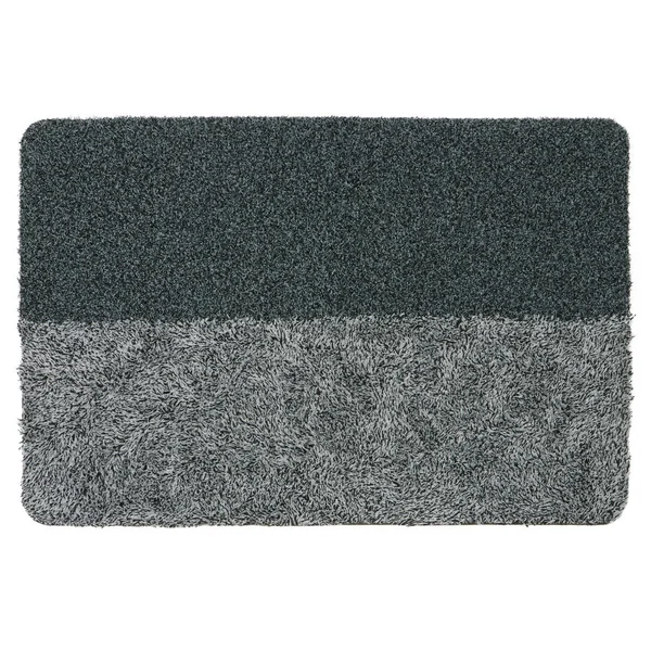 JVL Chelsea Barrier Scraper Door Mat in Grey, 50 x 75cm