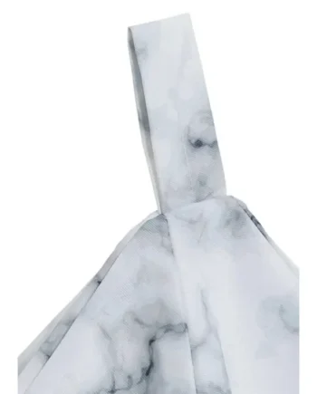 Kaikoo Grey Marble Print Kids Beanbag