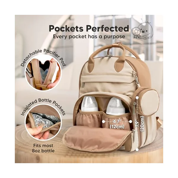 KeaBabies Diaper Bag Backpack, Baby Diaper Bag - Large Baby Diaper Bags for Baby Boy, Girl, Baby Diaper Bag
