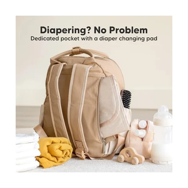KeaBabies Diaper Bag Backpack, Baby Diaper Bag - Large Baby Diaper Bags for Baby Boy, Girl, Baby Diaper Bag