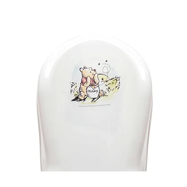 keeeper Disney Winnie the Pooh Anatomical Baby Bath Seat, for 0 to 6 Months, Anti-Slip Rubber Feet, Leon, White
