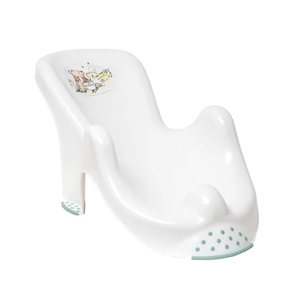 keeeper Disney Winnie the Pooh Anatomical Baby Bath Seat, for 0 to 6 Months, Anti-Slip Rubber Feet, Leon, White