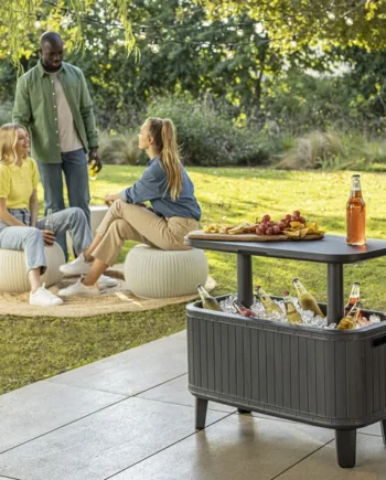 Keter 60 Litre (63 US Quart) Cooler Bevy Bar and Serving Station