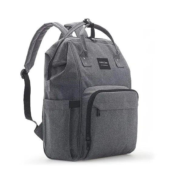 KiddyCare Multipurpose Waterproof Baby Changing Backpack | Unisex, Stylish Maternity Bag - Dark Gray