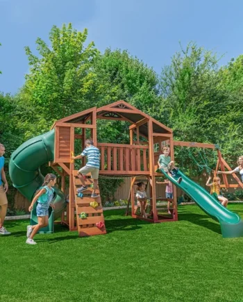 KidKraft Boulder Bluff Playcentre and Wooden Swing Set (3-10 Years)