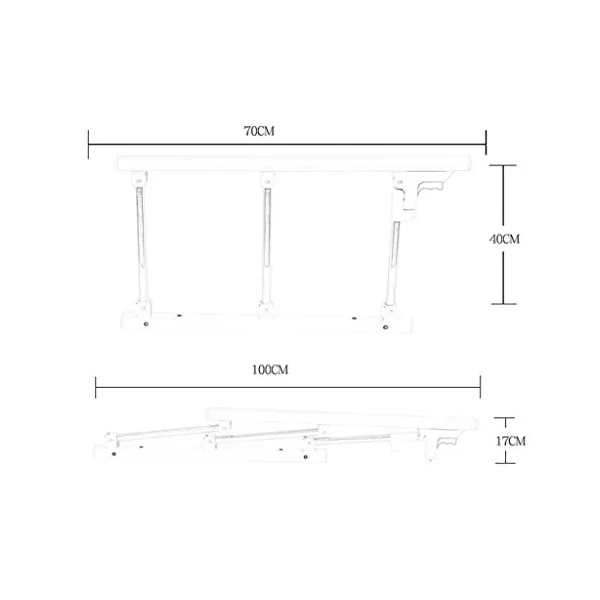 Kids Bed Rail Guard Safety Side Guard Bed Rail Bumper Single Bed Rail One Key Folding Bed Guard Rails For Elderly Child Adults Toddler Handicap (Size:15CM)