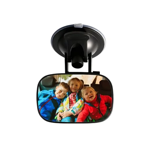Kids Car Mirror 360 Degree Rotation Automotive Glass | 360 Degree Rotation Mirror Car Seat Rear Facing for Automotive SUV Truck Backseat Travel Observation