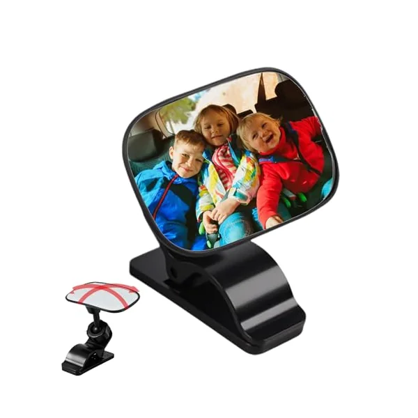 Kids Car Mirror Rear Facing 360 Degree Rotation Automotive Glass | 360 Degree Rotatio Kids Car Seat Mirror Rear Facing for Automotive SUV Truck Backseat Travel Observation