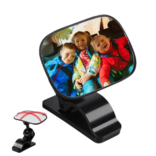 Kids Car Mirror Rear Facing 360 Degree Rotation Automotive Glass | 360 Degree Rotatio Kids Car Seat Mirror Rear Facing for Automotive SUV Truck Backseat Travel Observation
