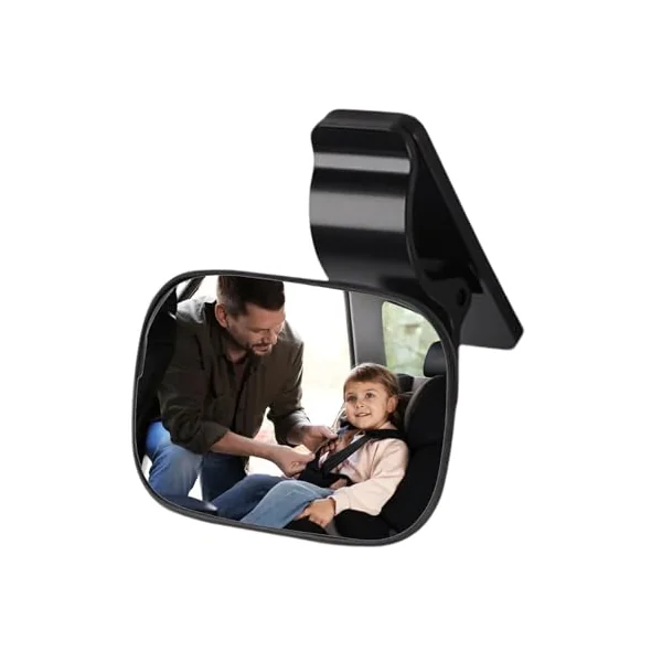 Kids Mirror for Car 360 Degree Rotation Glass | 360 Degree Rotatio Kids Car Seat Mirror Rear Facing for SUV Truck Backseat Travel Viewing Road Trips
