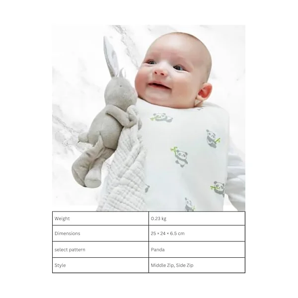 KIKI & SEBBY® 2.5 TOG Sleeping Bag 0-6 Months, Ultra Soft Honeycomb Jersey Cotton Baby Wearable Blanket with Adjustable Shoulder Snaps, Side Zipper for Easy Diaper Changes, Ideal for Room Temperatures