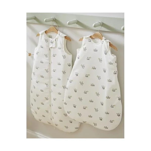 KIKI & SEBBY® 2.5 TOG Sleeping Bag 0-6 Months, Ultra Soft Honeycomb Jersey Cotton Baby Wearable Blanket with Adjustable Shoulder Snaps, Side Zipper for Easy Diaper Changes, Ideal for Room Temperatures