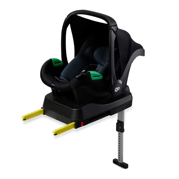 Kinderkraft Mink PRO Car Seat 40-75 cm with Isofix Base, Support Leg, Crashtested, Rearward Facing Position, Security Systems, Adjustable headrest, Black