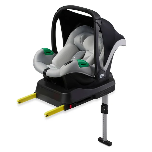 Kinderkraft Mink PRO Car Seat 40-75 cm with Isofix Base, Support Leg, Crashtested, Rearward Facing Position, Security Systems, Adjustable headrest, Gray