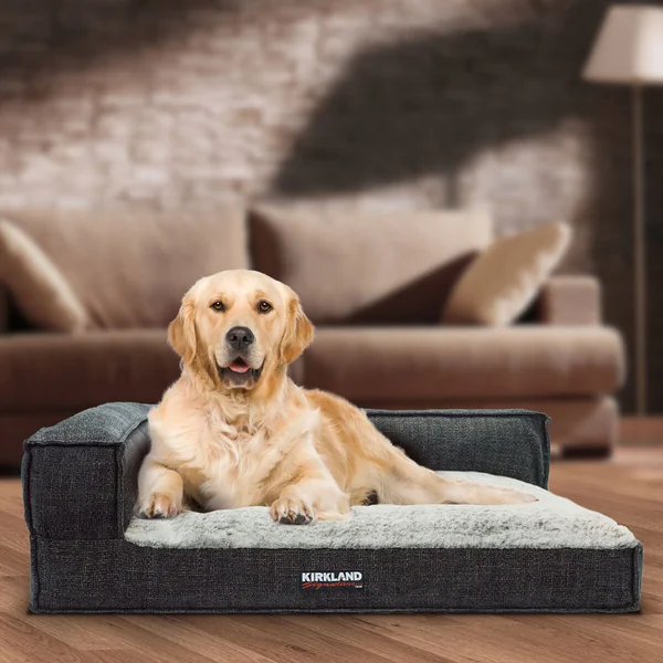 Kirkland Signature Memory Foam Bolster in Black Textured, 36"x 42"