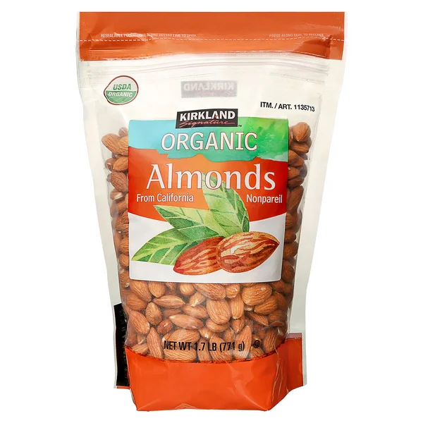 Kirkland Signature Organic Whole Almonds, 771g