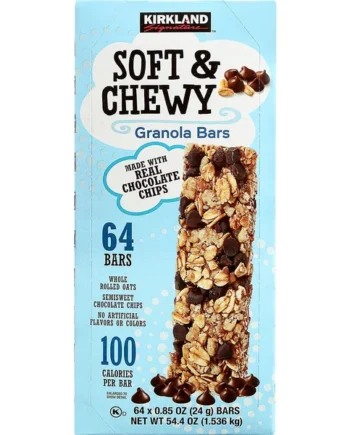 Kirkland Signature Soft & Chewy Granola Bars, 64 x 24g
