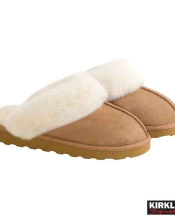 Kirkland Signature Women's Shearling Slippers in Chestnut, Size 7