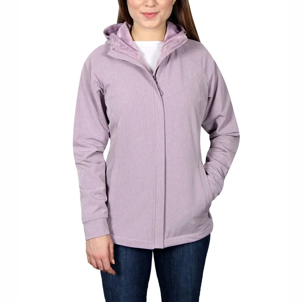 Kirkland Signature Women's Softshell Jacket in Purple, Medium