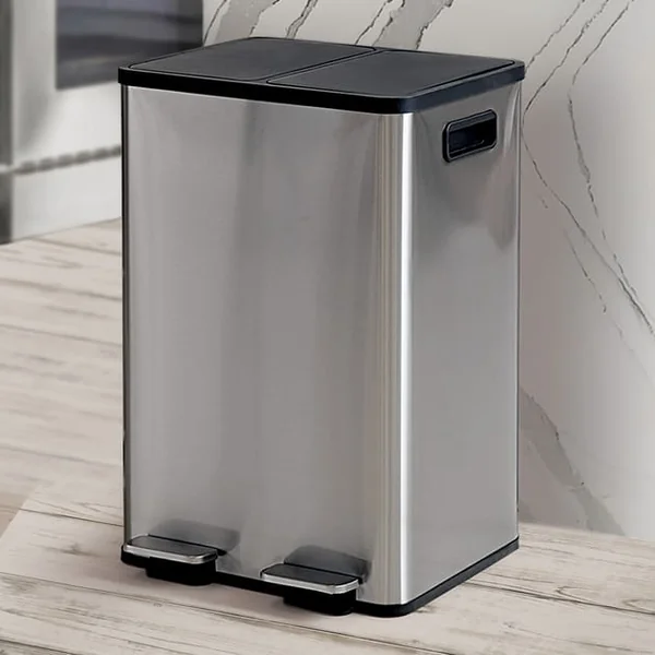 Kitchen Solutions Dual Recycling Pedal Bin 40l