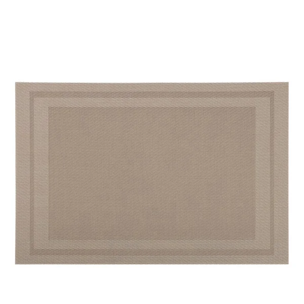 KnSam Place Mats Washable Natural Square Set of 6 PVC Place Mats Washable Vintage Rectangular Heat Resistant Table Coasters Decorative Brown for Kitchen Home Restaurant 45 x 30 cm