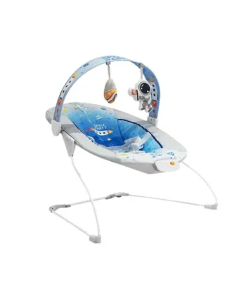 LADIDA Baby Bouncer for Infant, Baby Bouncer seat,Electric Infant Bouncers with Music for Babies 0-6 Months Up to 20 lbs (Blue)