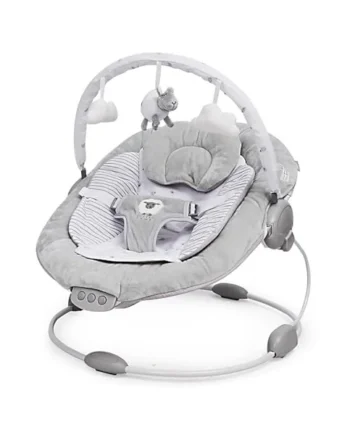 LADIDA Soft Padded Lamb Bouncer, Suitable for Newborns 0-6 Months, Soothing Music and Vibration