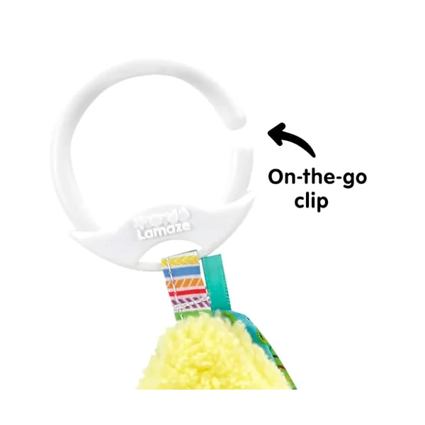 LAMAZE Bea the Banana, Clip on Pram and Pushchair Newborn Baby Toy, Sensory Toy for Babies with Colours and Sounds, Development Toy for Boys and Girls Aged 0 to 24 Months