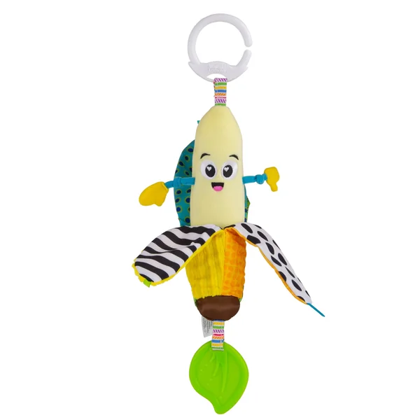 LAMAZE Bea the Banana, Clip on Pram and Pushchair Newborn Baby Toy, Sensory Toy for Babies with Colours and Sounds, Development Toy for Boys and Girls Aged 0 to 24 Months