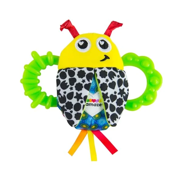 Lamaze High Contrast Flip-flop Bug Rattle