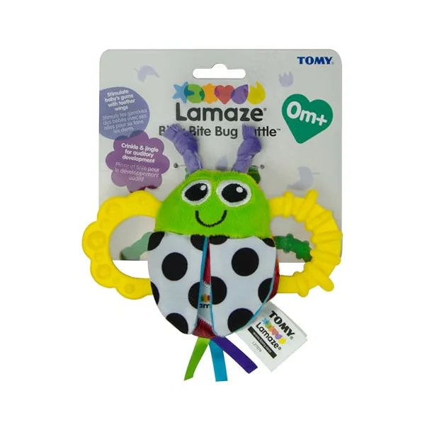 Lamaze High Contrast Flip-flop Bug Rattle