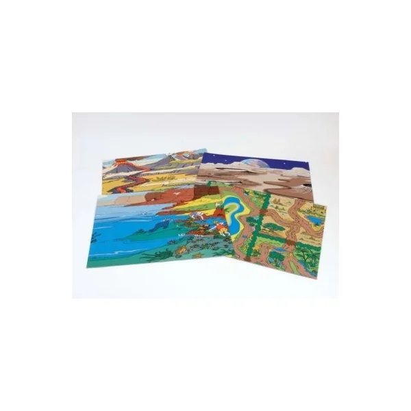 Landscapes Play Mats Pk4