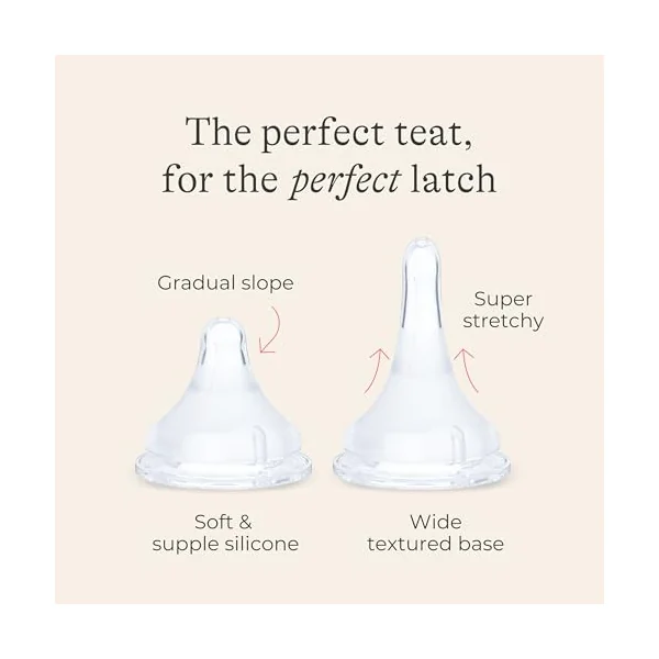 Lansinoh Anti Colic Baby Bottle 160 ml - Slow Flow Teats | Reduces Nipple Confusion - BPA & BPS-Free Breastfeeding Bottle Stackable Lid Fridge Freezer Milk Storage Feeding Bottles
