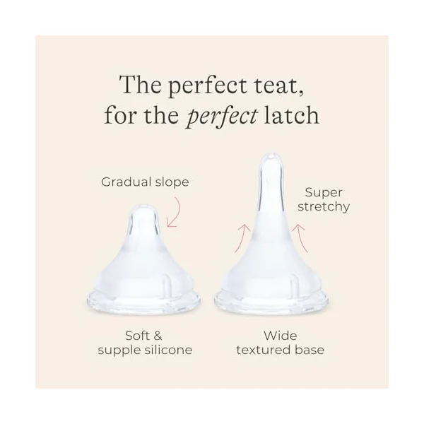 Lansinoh Anti Colic Baby Bottle Set 160ml & 240ml + Slow Medium Fast Teats | Reduces Nipple Confusion - BPA & BPS-Free Breastfeeding Bottle Stackable Lid Fridge Freezer Milk Storage Feeding Bottles