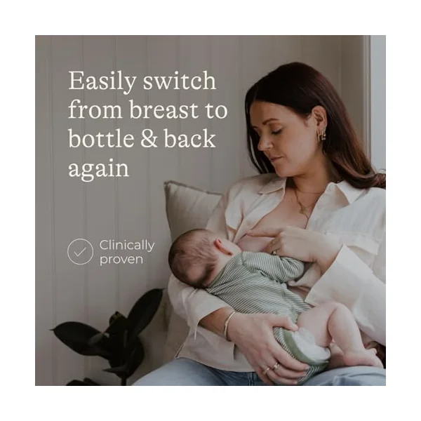 Lansinoh NaturalWave Anti-Colic Baby Bottle Teats - Extra Slow Flow -8 Pack | BPA & BPS-Free - Clinically Proven to Reduce Nipple Confusion - XS Teat - Compatible with Lansinoh Bottles