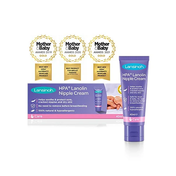Lansinoh Therapearl 3-in-1 Breast Therapy for Breastfeeding mums & HPA Lanolin Nipple Cream 40ml for Breastfeeding New mums